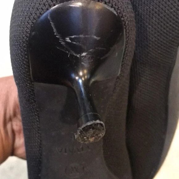 Vivaia Black Pointed Toe Kitten Heel Shoes-EU Size 36/US Size 5.5/6 - Picture 6 of 11